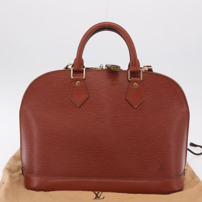 Louis Vuitton Alma Epi Leather, Brown, Leather, Handbag