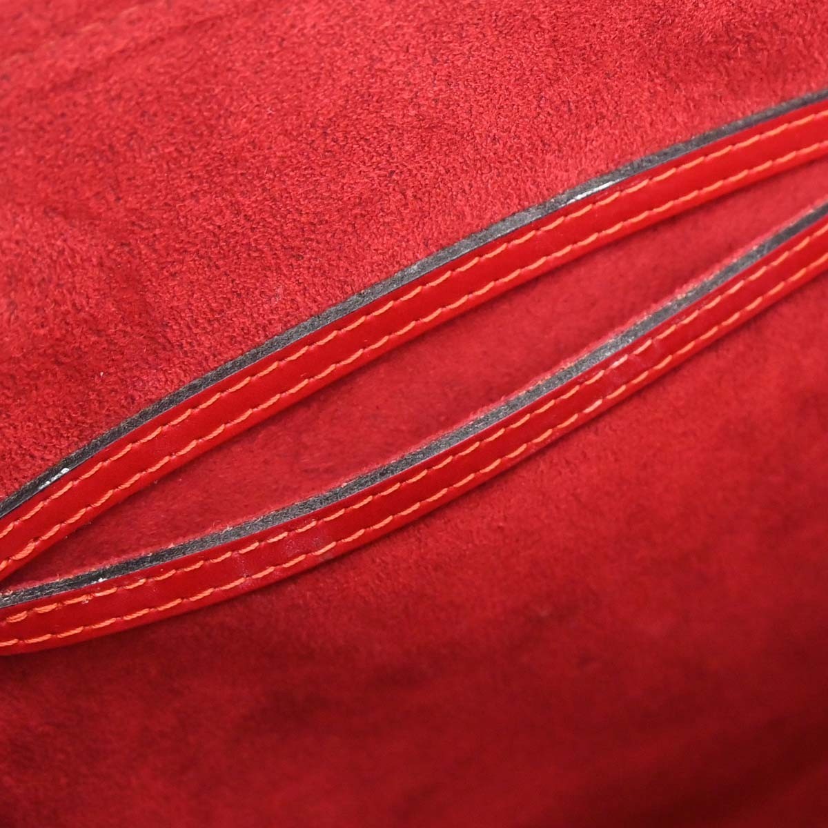 Louis Vuitton Alma Epi Leather, Red, Leather, Handbag