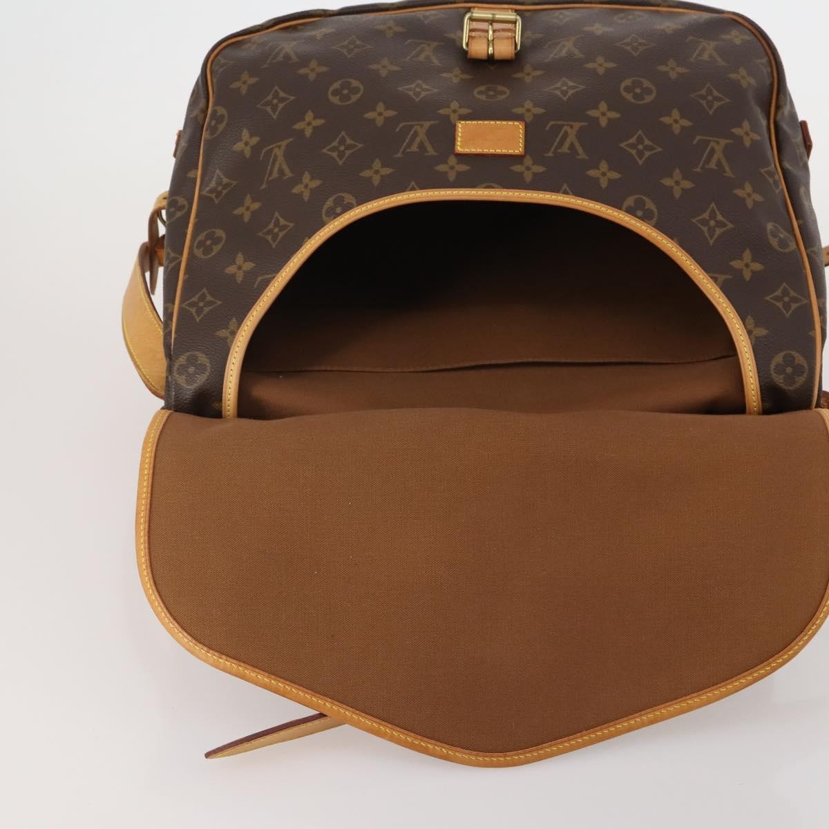 Louis Vuitton Saumur Monogram, Brown, Canvas, Shoulder Bag