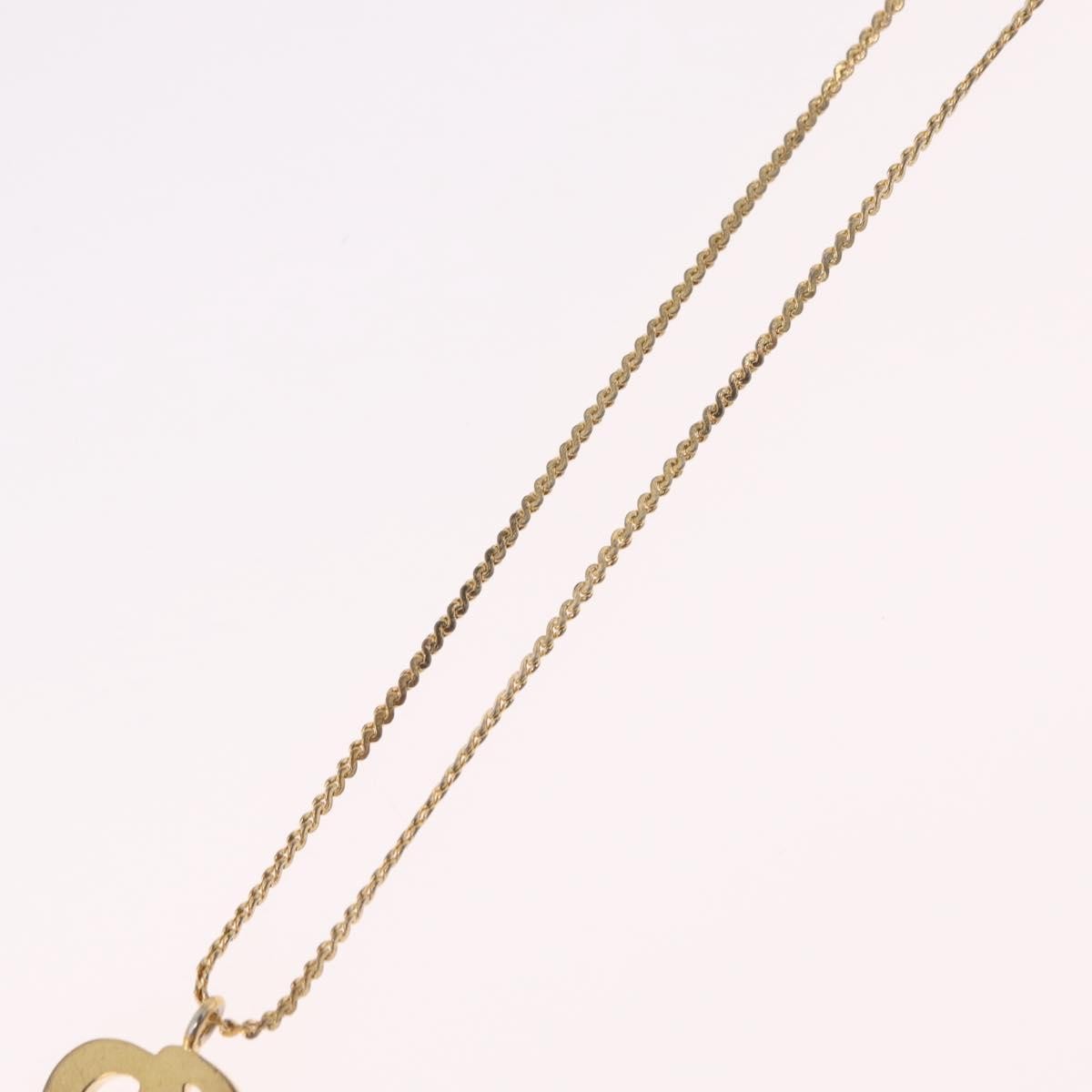 Christian Dior CD Pendant Metal, Gold, Metal, Necklace