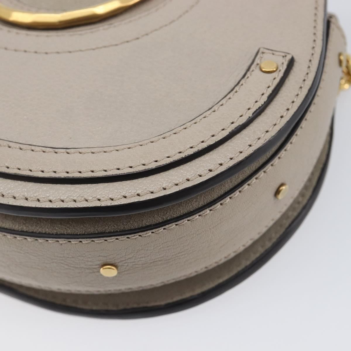 Chloe Pixie Belt Leather and Suede, Beige, Leather, Handbag