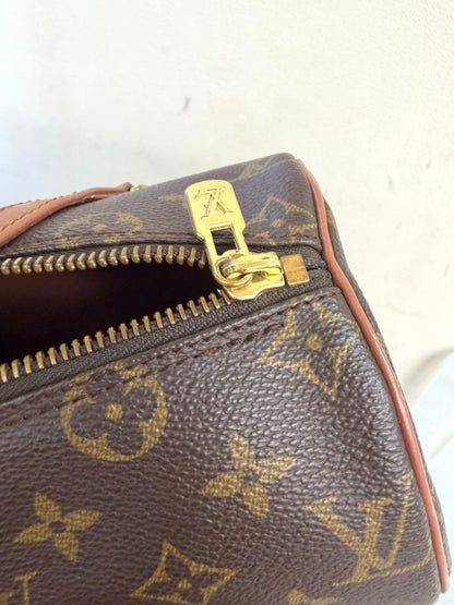Louis Vuitton Papillon Monogram Canvas, Brown, Leather, Handbag
