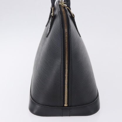 Louis Vuitton Alma Epi, Black, Leather, Handbag