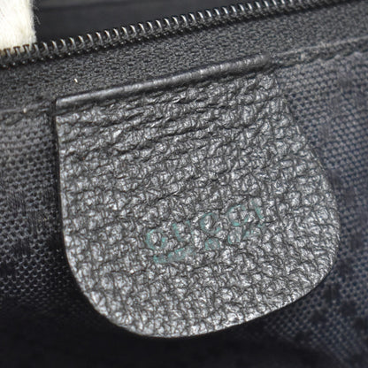 Gucci Vintage Bamboo Suede, Black, Suede, Backpack