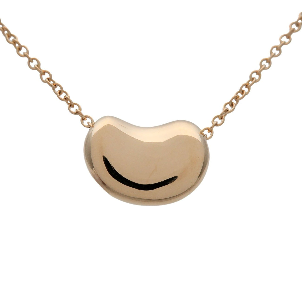 Tiffany & Co. Elsa Peretti Bean Pendant 18K Yellow Gold, Gold, Yellow Gold, Necklace