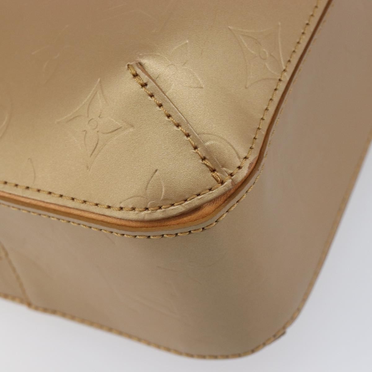 Louis Vuitton Mat Malden Monogram Vernis, Beige, Canvas, Handbag