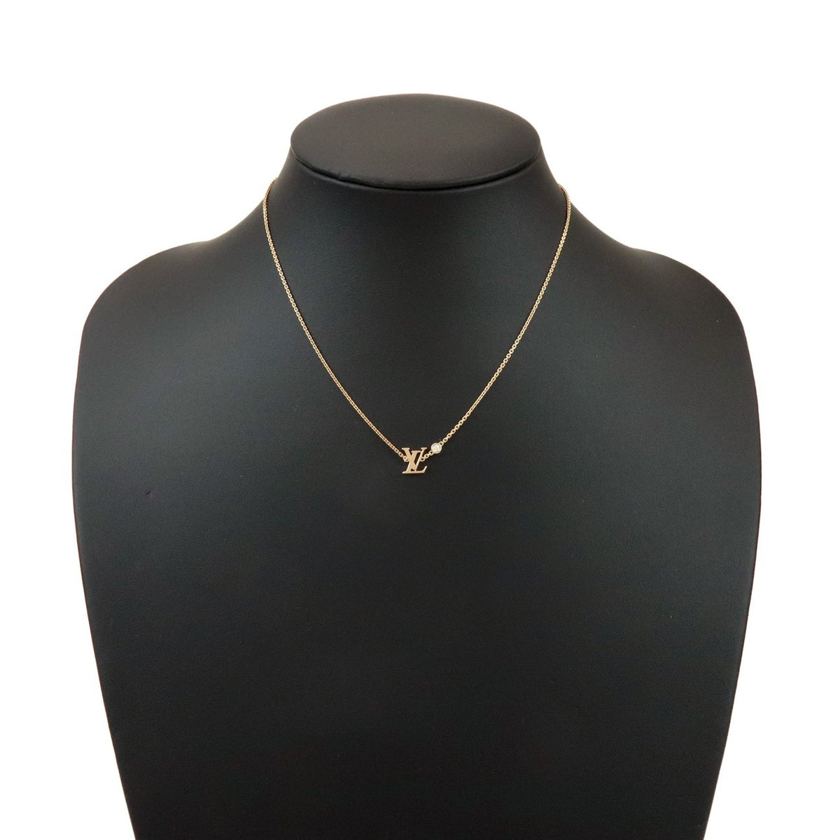 Louis Vuitton Idylle Blossom LV Pendant 18K Rose Gold with Diamond, Gold, Rose Gold, Necklace