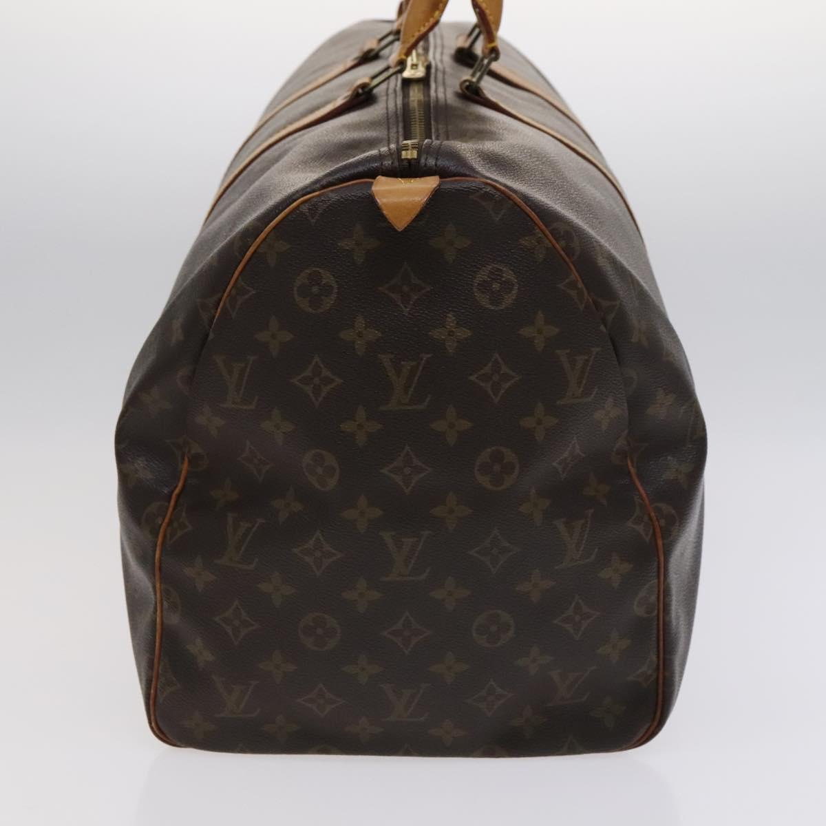 Louis Vuitton Keepall Bag Monogram Canvas, BROWN, CANVAS, Travel bag