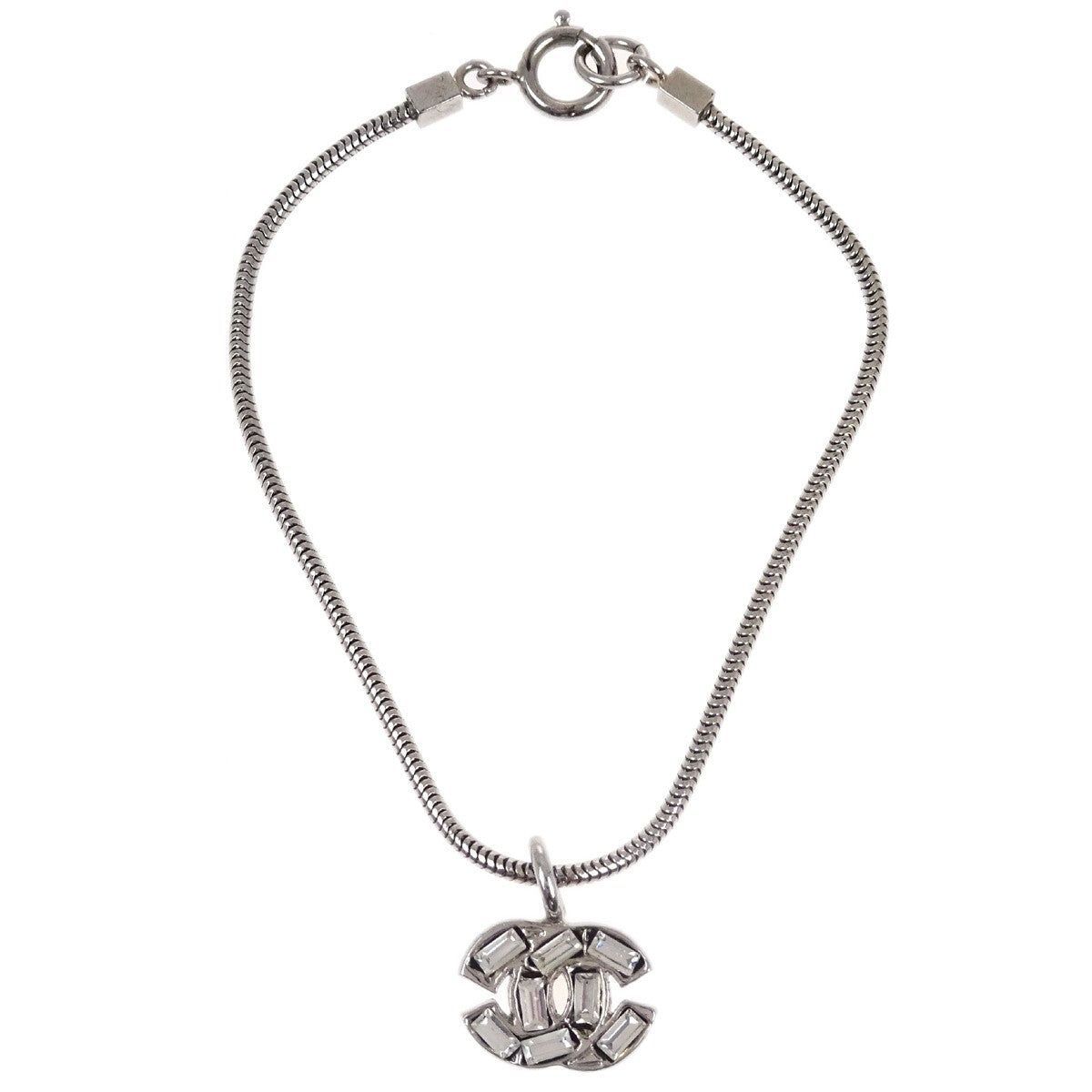 Chanel CC Chain Metal with Faux Pearl, Silver, Silver Plated, Bracelet