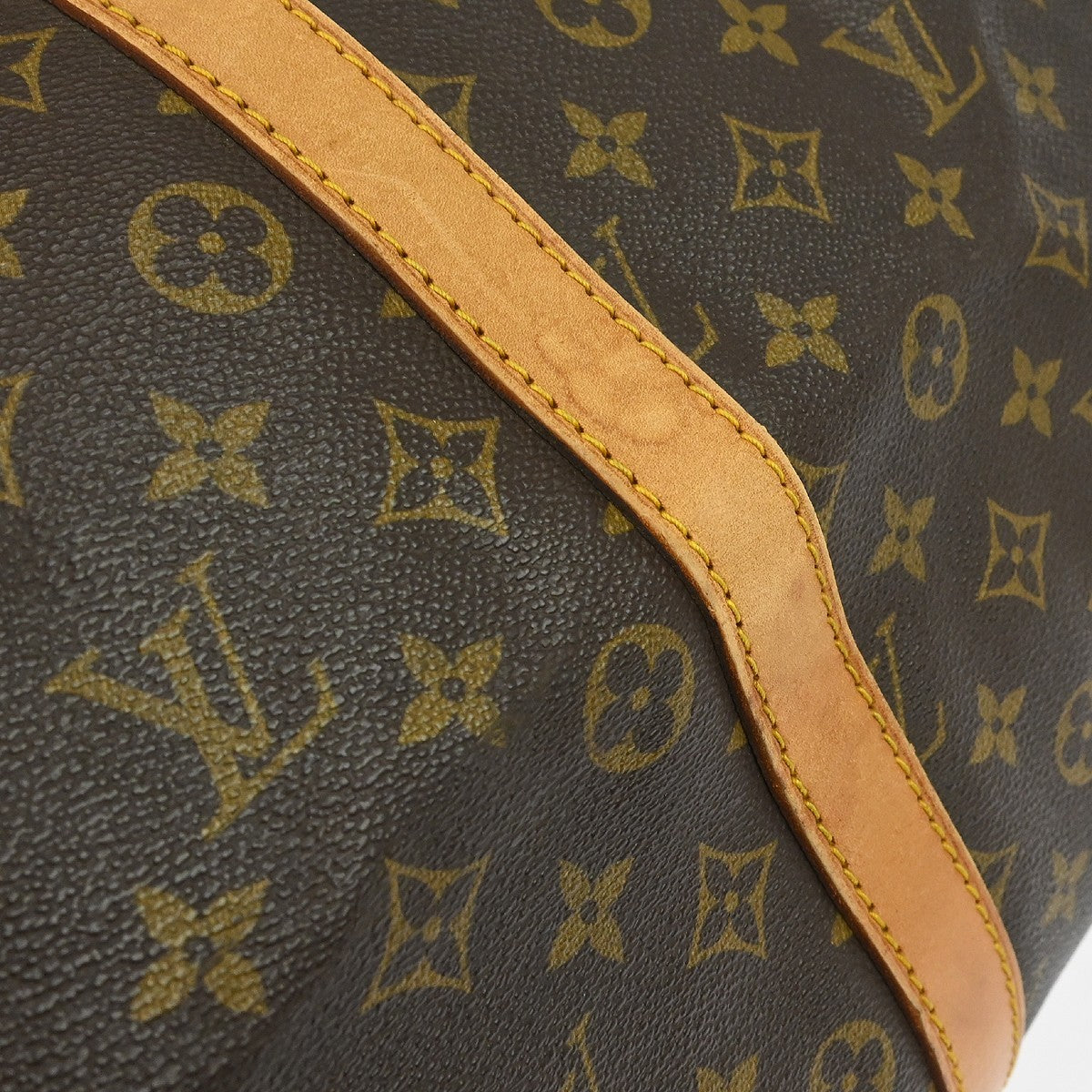 Louis Vuitton Keepall Monogram, Brown, Canvas, Travel Bag