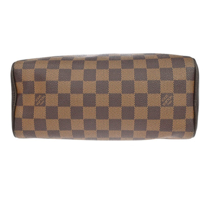 Louis Vuitton Brera Damier Ebene, Brown, Canvas, Handbag
