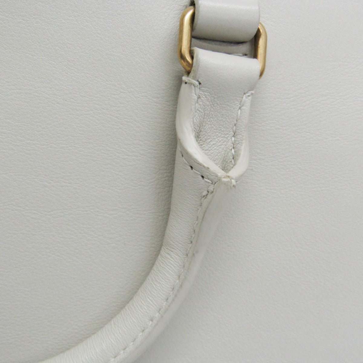 Saint Laurent East Side Smooth Leather, White, Leather, Tote Bag