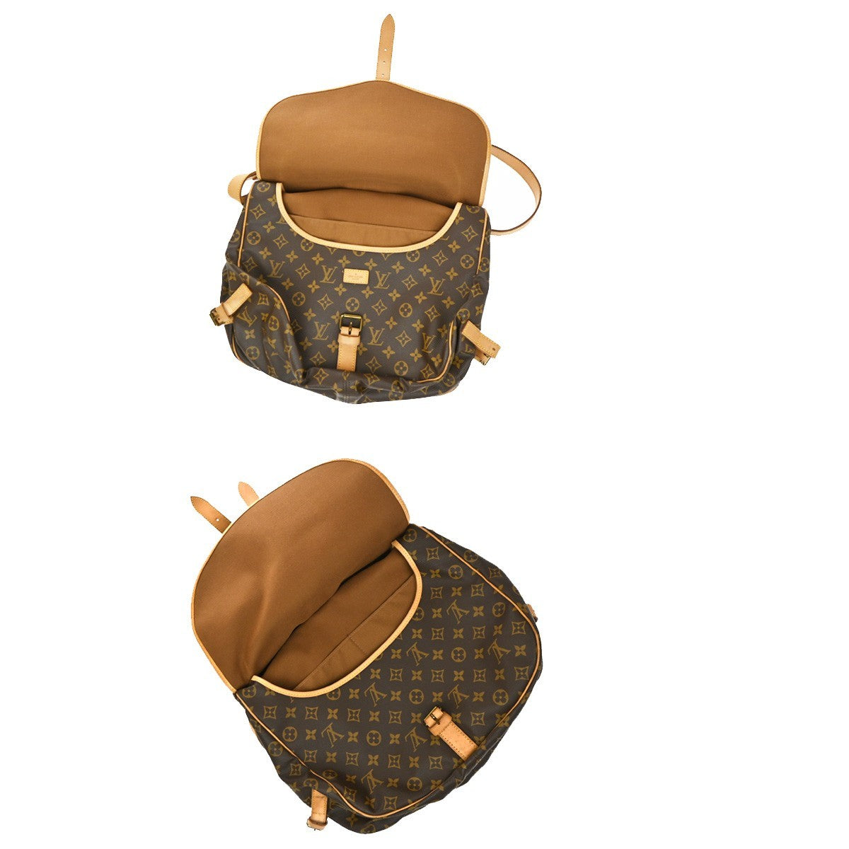 Louis Vuitton Saumur Monogram Canvas, Brown, Canvas, Shoulder Bag