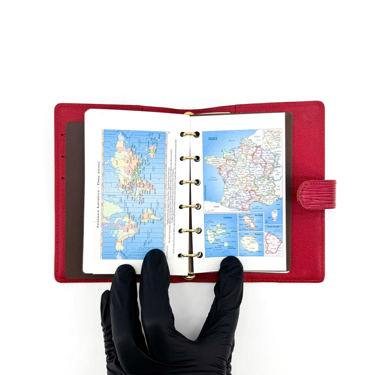 Louis Vuitton Ring Agenda Cover Epi Leather, Red, Leather, Briefcase