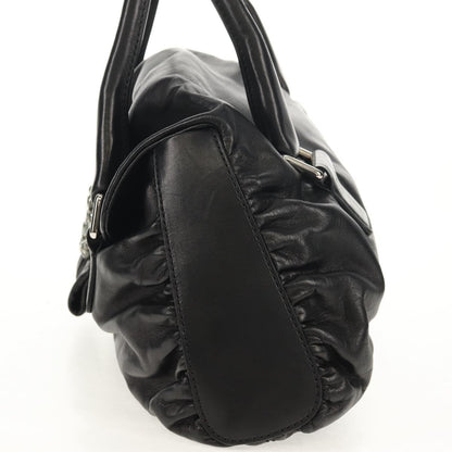 Valentino Garavani Histoire Tote Leather and Strass, Black, Leather, Shoulder Bag