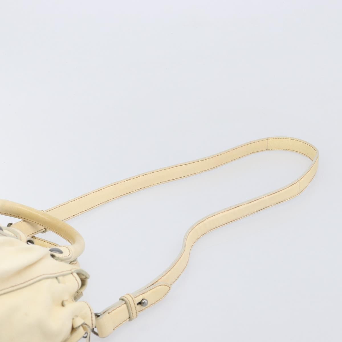 Miu Miu Vitello Lux Leather, Beige, Leather, Handbag