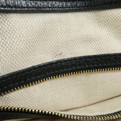 Gucci Soho Convertible Top Handle Leather, Black, Leather, Handbag