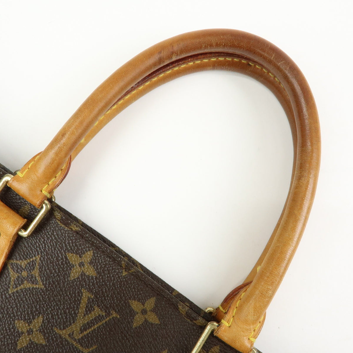 Louis Vuitton Vintage Sac Plat Monogram Canvas, Brown, Canvas, Handbag