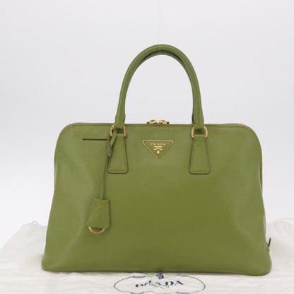Prada Promenade Saffiano Leather, Green, Leather, Handbag