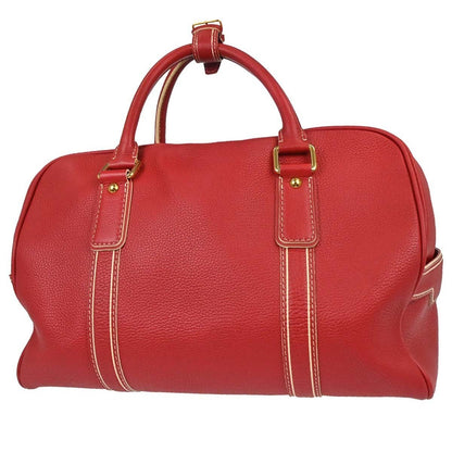 Louis Vuitton Carryall Leather, Red, Leather, Travel Bag