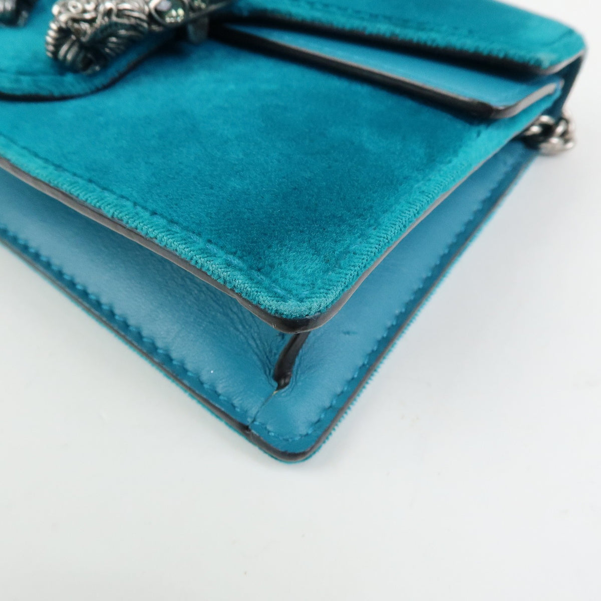 Gucci Dionysus Velvet, Green, Velvet, Handbag