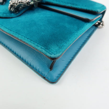 Gucci Dionysus Velvet, Green, Velvet, Handbag