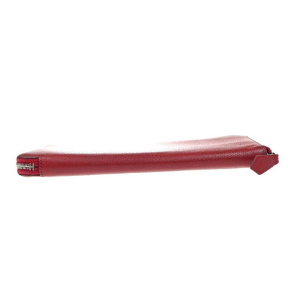 Hermes Azap Zip Around Epsom, Red, Leather, Wallet