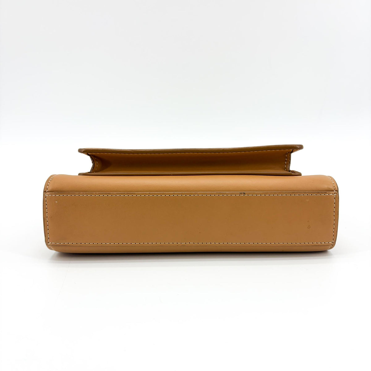 Burberry Convertible Fold Over Pocket Clutch Leather, Brown, Leather, Clutch