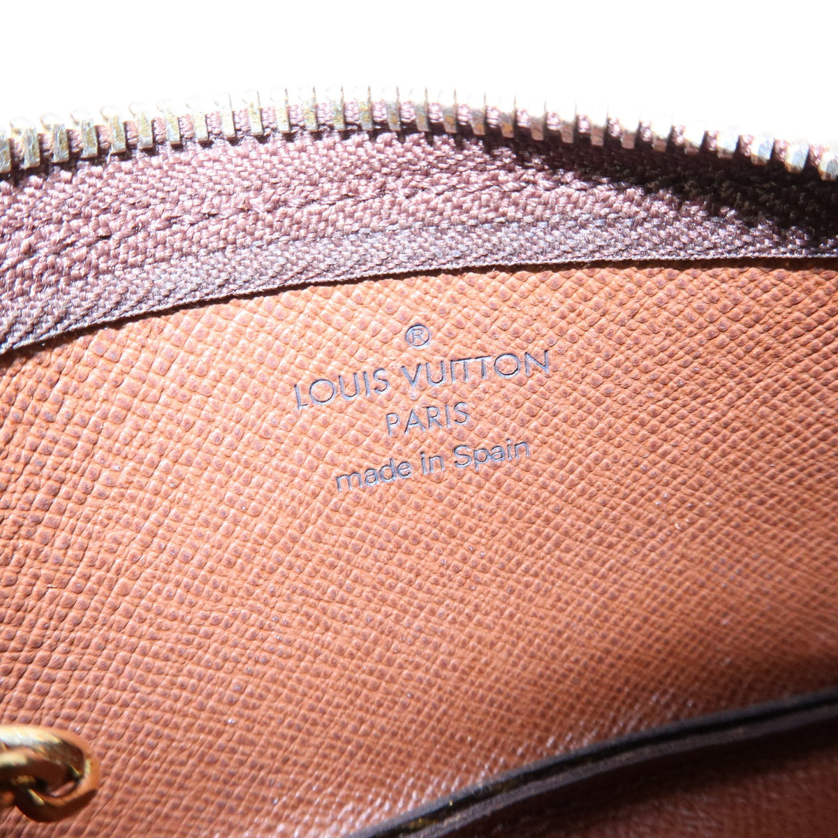 Louis Vuitton Key Monogram Canvas, Brown, Canvas, Clutch