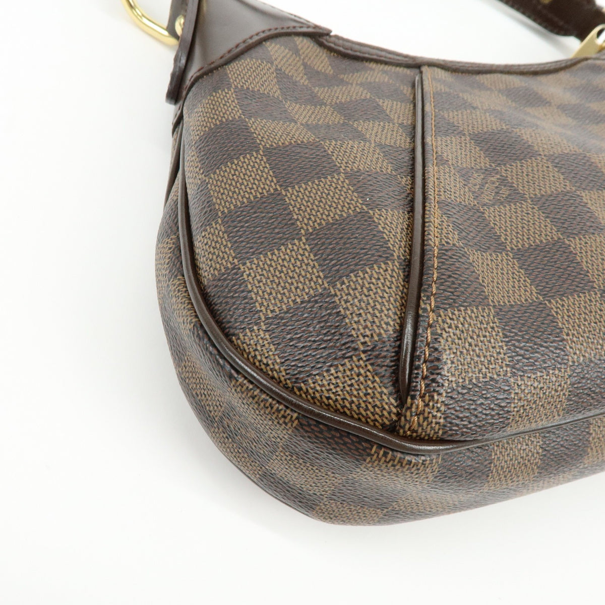 Louis Vuitton Thames Damier, Brown, Canvas, Handbag