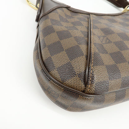 Louis Vuitton Thames Damier, Brown, Canvas, Handbag