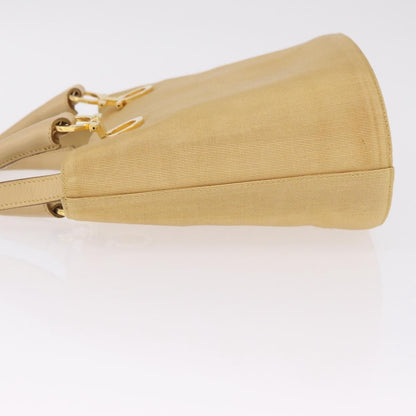 Salvatore Ferragamo Gancini Tote Canvas, Beige, Canvas, Tote Bag