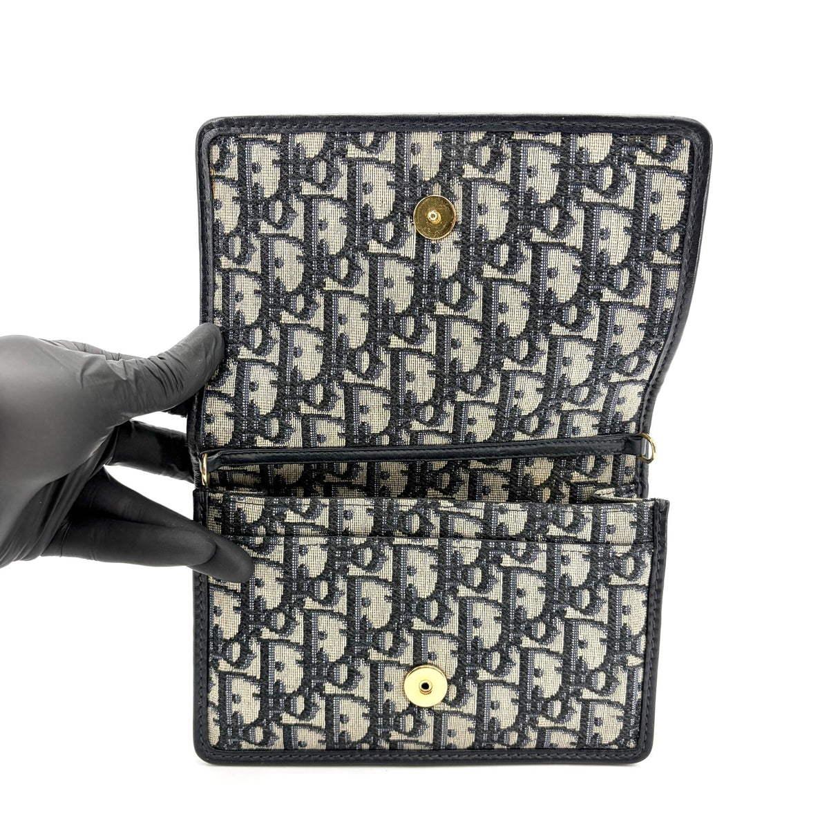 Christian Dior 30 Montaigne 2-in-1 Oblique Canvas, Beige, Canvas, Clutch
