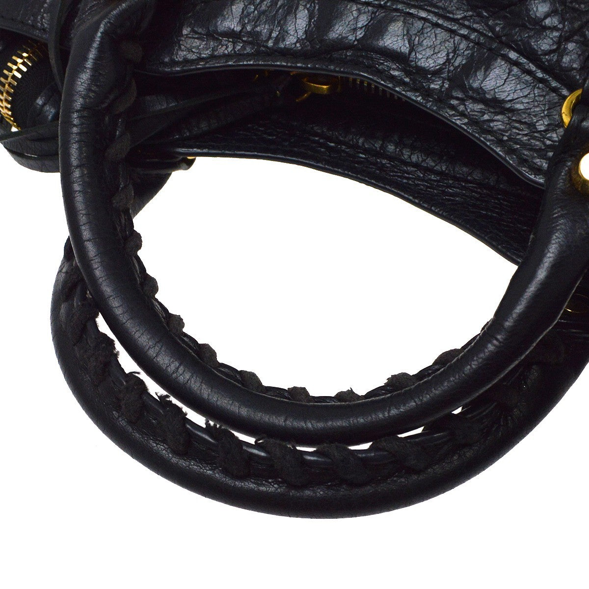 Balenciaga City Leather, Black, Leather, Handbag