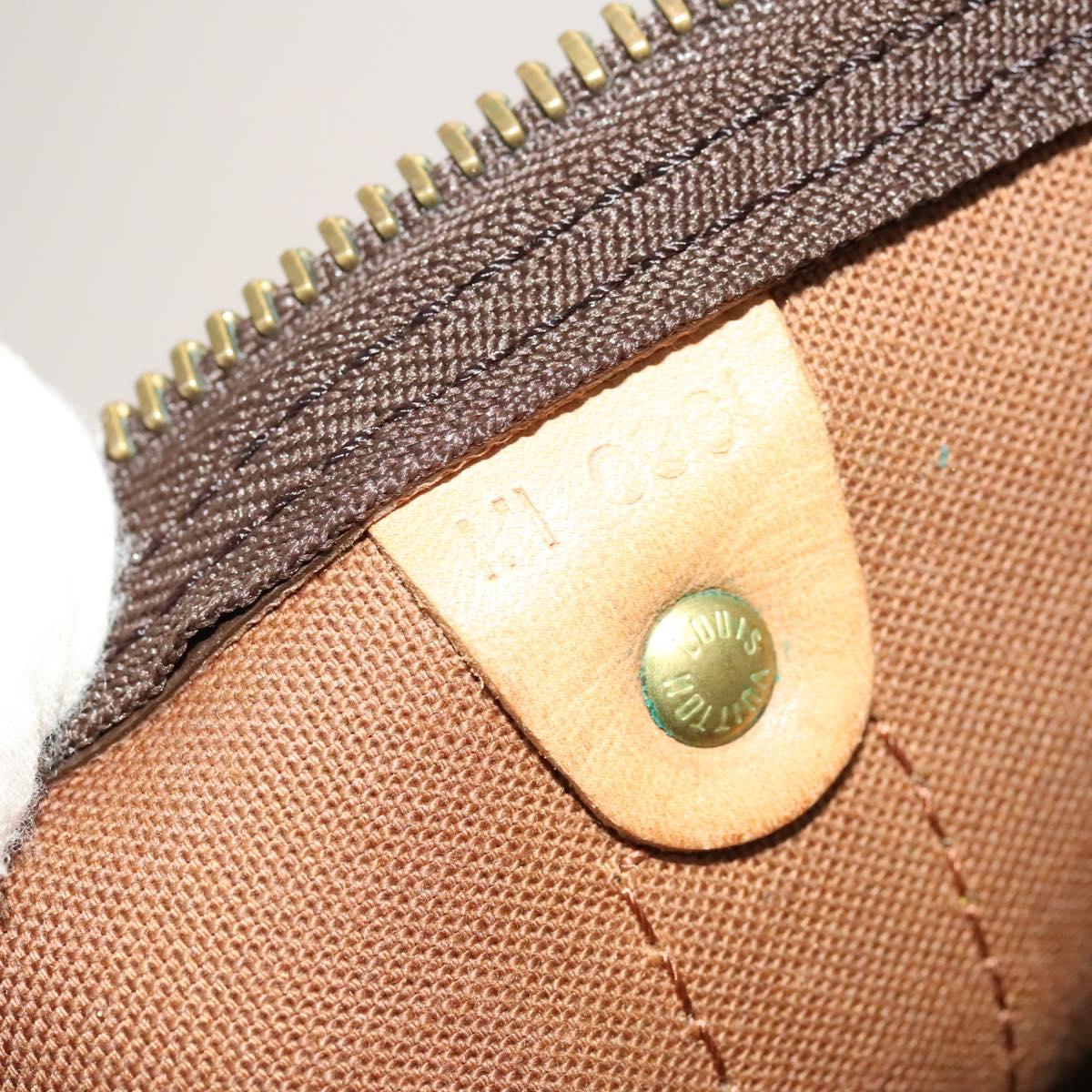 Louis Vuitton Keepall Bag Monogram Canvas, BROWN, CANVAS, Travel bag