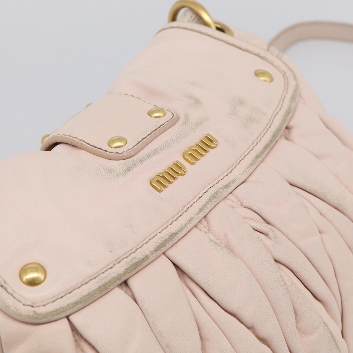 Miu Miu Coffer Hobo Matelasse Leather, Pink, Leather, Handbag
