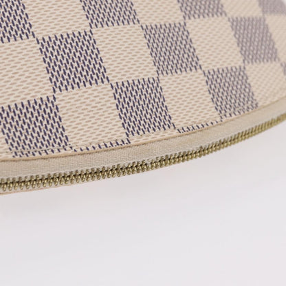 Louis Vuitton Toiletry Pouch Damier, Beige, Canvas, Clutch