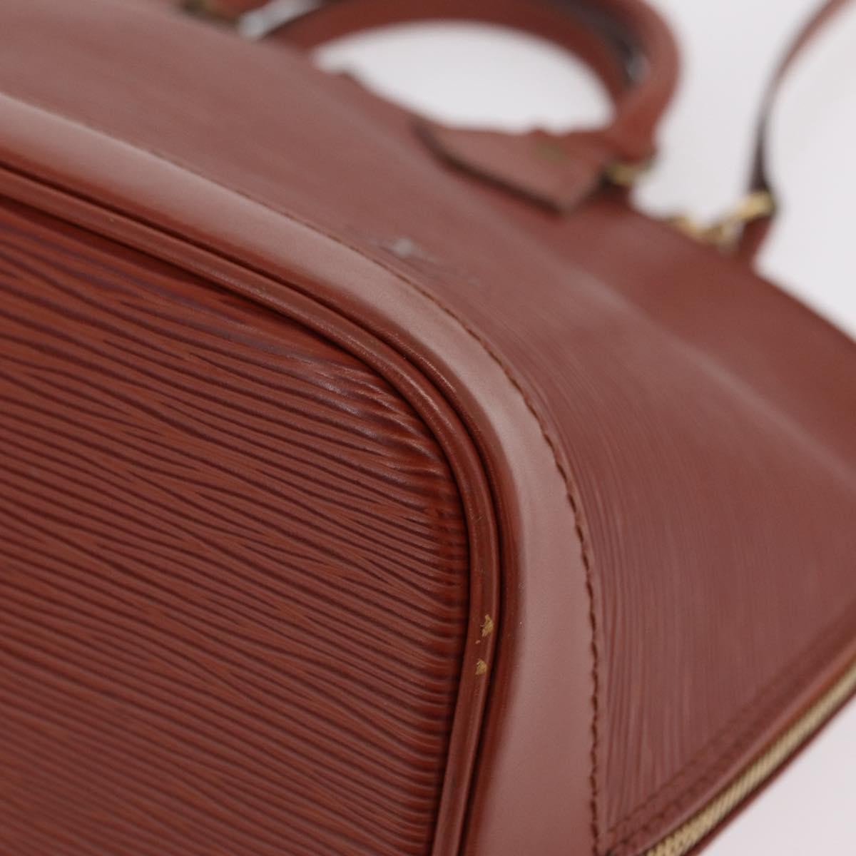 Louis Vuitton Alma Epi Leather, Brown, Leather, Handbag