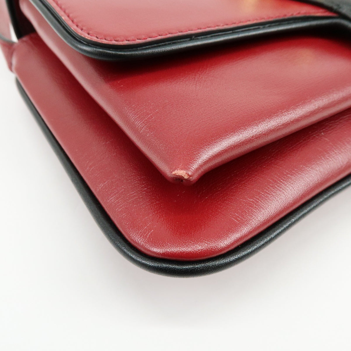 Gucci Arli Leather, Red, Leather, Shoulder Bag