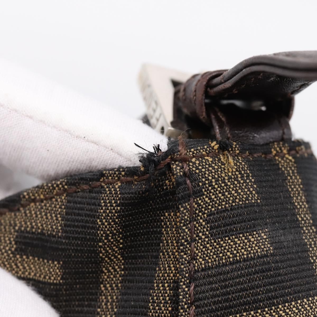 Fendi Mamma Baguette Shoulder Bag Zucca Canvas, Black, Canvas, Handbag