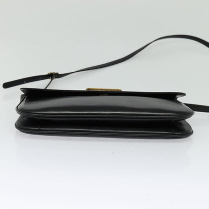 Bally Vintage Leather, Black, Leather, Shoulder Bag