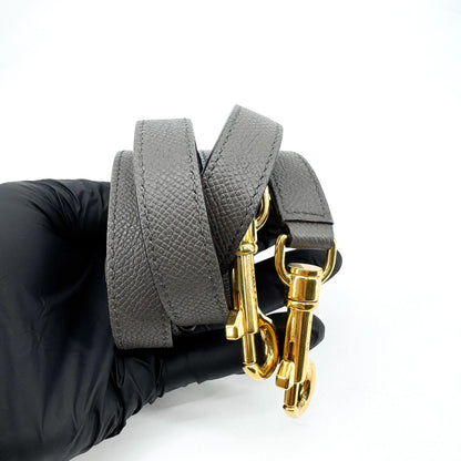 Celine Belt Calfskin, Gray, Leather, Handbag