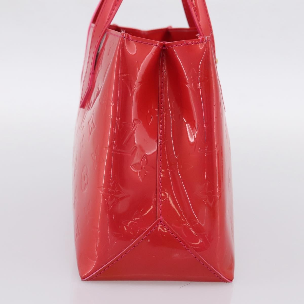 Louis Vuitton Wilshire Monogram Vernis, Pink, Patent Leather, Tote Bag