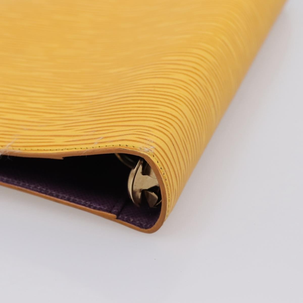 Louis Vuitton Agenda Cover Epi Leather, Yellow, Leather, Wallet