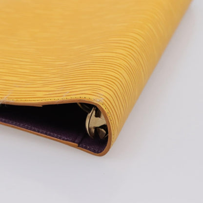 Louis Vuitton Agenda Cover Epi Leather, Yellow, Leather, Wallet