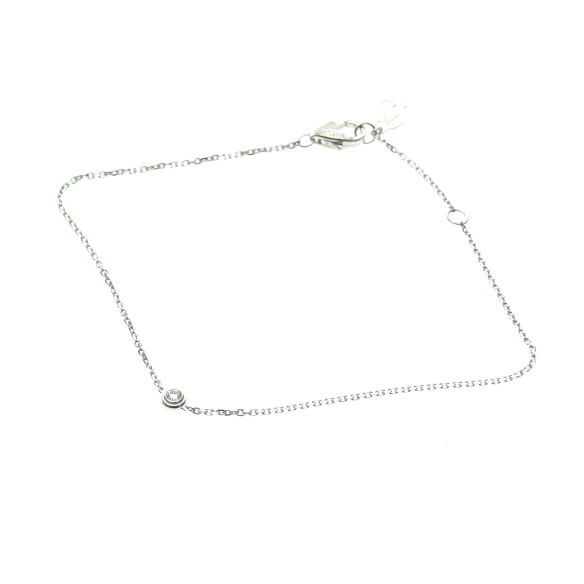 Cartier D'Amour 18K White Gold and Diamond, Silver, White Gold, Bracelet