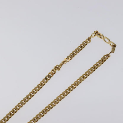 Christian Dior CD Pendant Metal and Crystals, Gold, Metal, Necklace