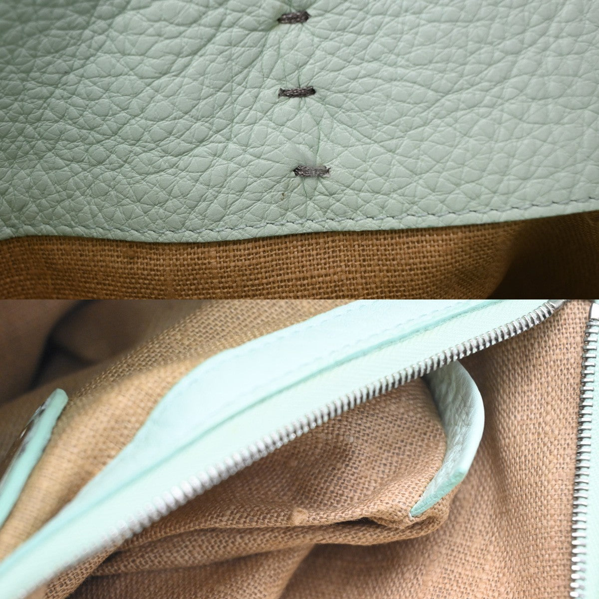 Fendi Roll Tote Selleria Leather, Green, Leather, Tote Bag