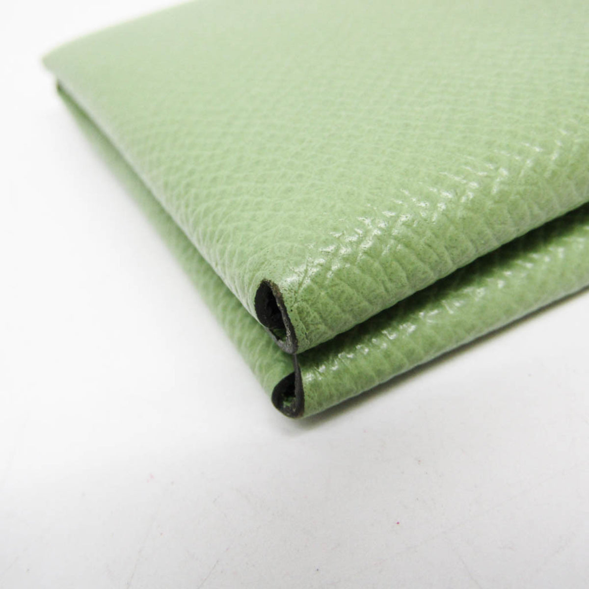 Hermes Calvi Duo Card Holder Epsom, Green, Leather, Card Holder