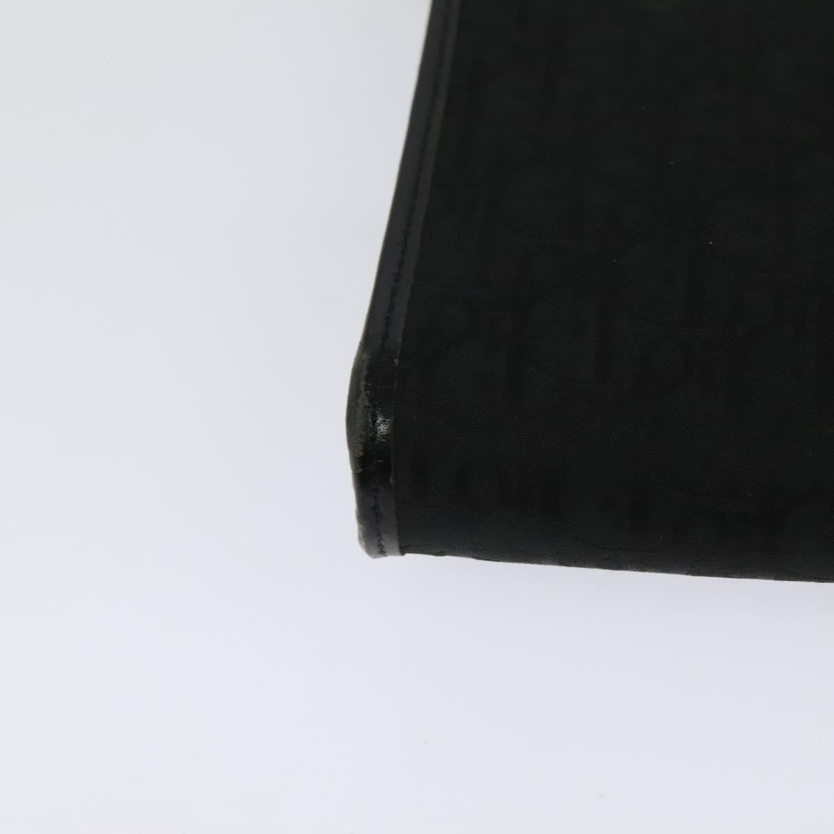 Christian Dior Vintage Trotter Flap Canvas, Black, Canvas, Shoulder Bag